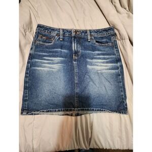 Vintage Womens lei Denim Mini Skirt Y2k Size 9‎
